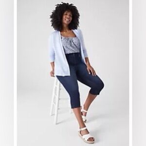 Lane Bryant Classic Long Sleeve Open Front Cardigan NWOT